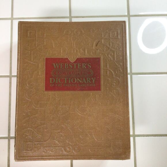 Webster's Encyclopedic Dictionary 1957 Illustrated Deluxe - Picture 1 of 6